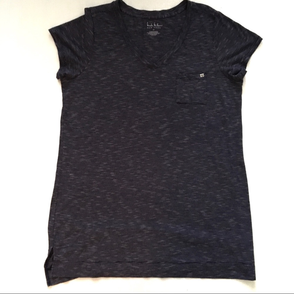 Nicole Miller Knit Tee V-Neck Tee Shirt 2XL